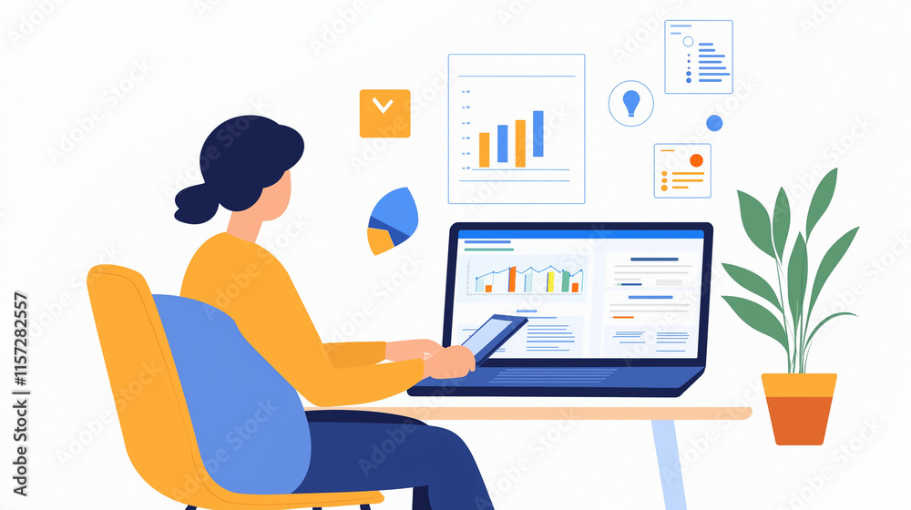 Procurement Specialist at Laptop with Vendor Management Dashboards Procurement Specialist at Laptop with Vendor Management Dashboards