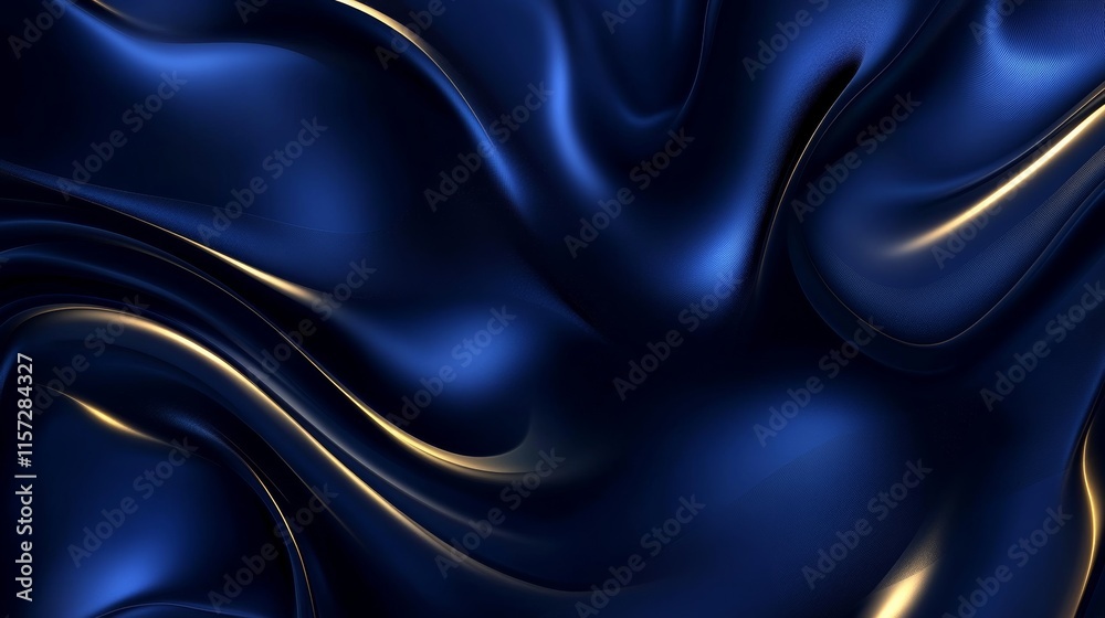 Fototapeta premium Dark blue shiny abstract background with copy space for design. Long web banner. Website header. Christmas, New Year, birthday, anniversary, holiday, celebration, holiday concept.