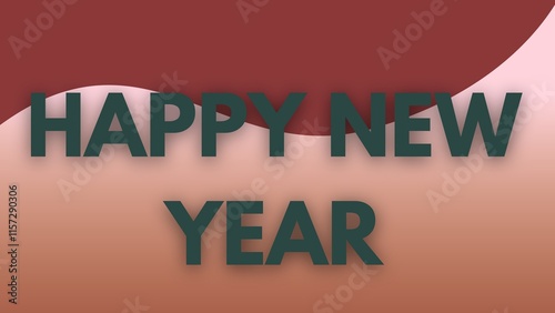 Happy new year letters banner, Happy new yeaR illustration. use forposter, banner, flyer, background photo