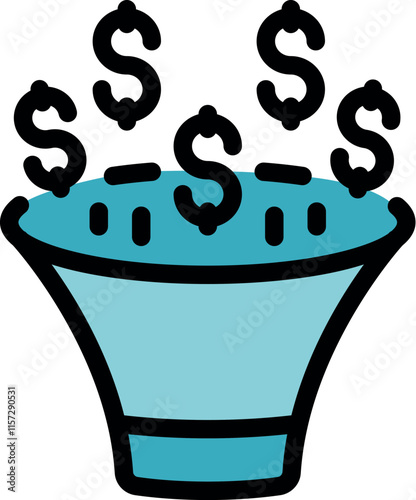 Dollars are falling into sales funnel, generating profit and increasing revenue stream