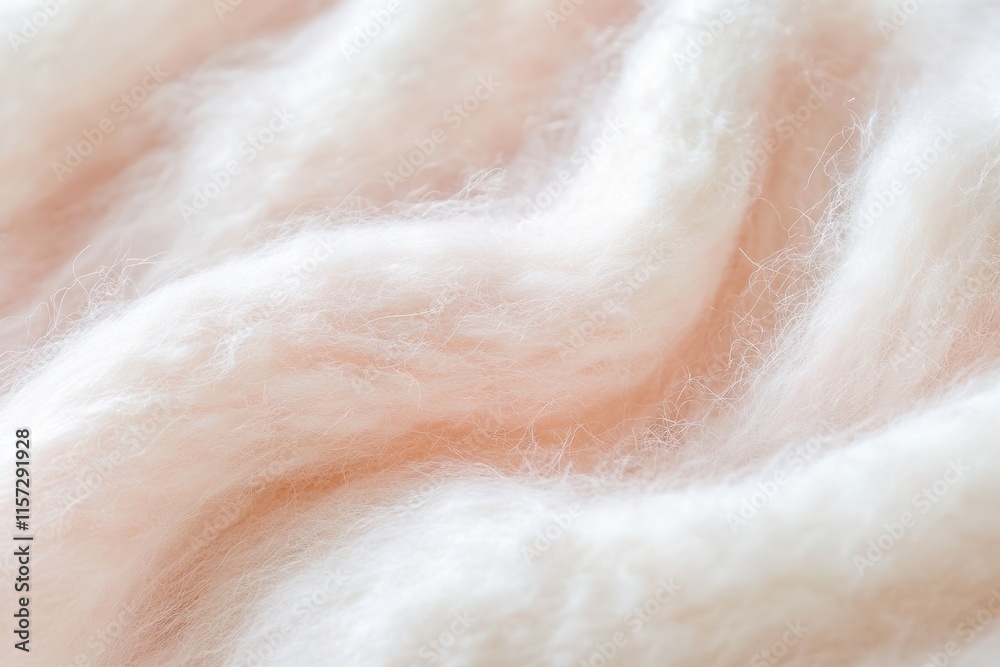 Obraz premium Soft, delicate fibers create gentle wave pattern, showcasing sub