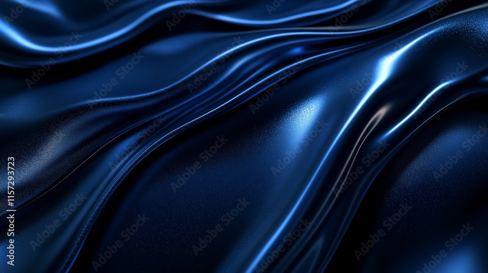 Fototapeta premium Dark blue shiny abstract background with copy space for design. Long web banner. Website header. Christmas, New Year, birthday, anniversary, holiday, celebration, holiday concept.