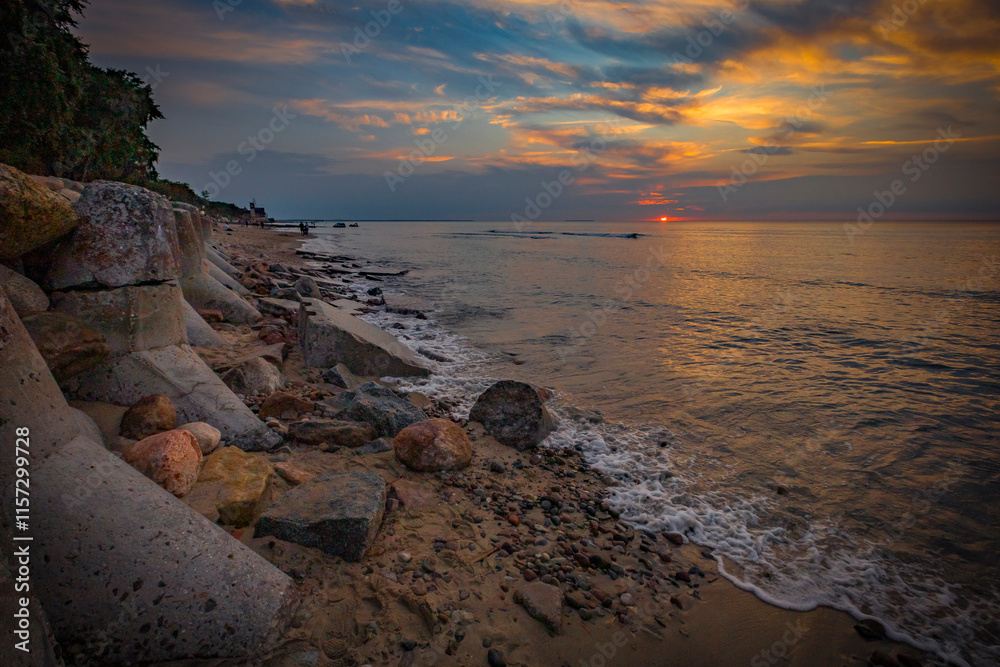 Obraz premium sunset on the Baltic Sea