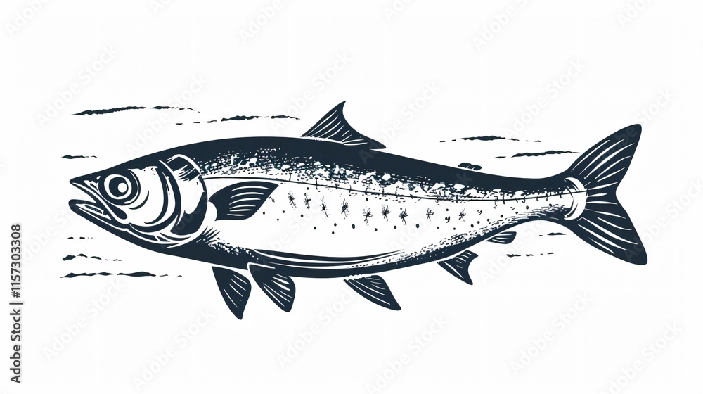 Professional Premium Quality Sardine Vector Packaging Label Design for Adobe Stock Photos Professional Premium Quality Sardine Vector Packaging Label Design for Adobe Stock Photos