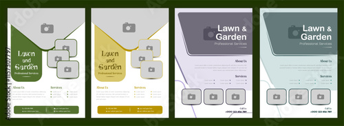 lawn care flyer design template. landscaping and gardening lawn care service flyer, poster, leaflet design lawn care garden or landscaping services Tree and gardening service poster leaflet design.