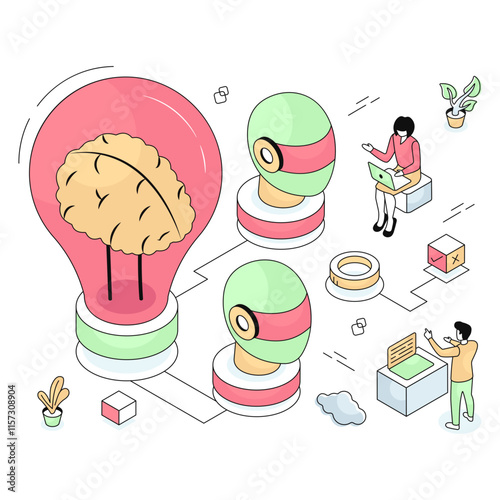 Perfect design illustration of waste sorting