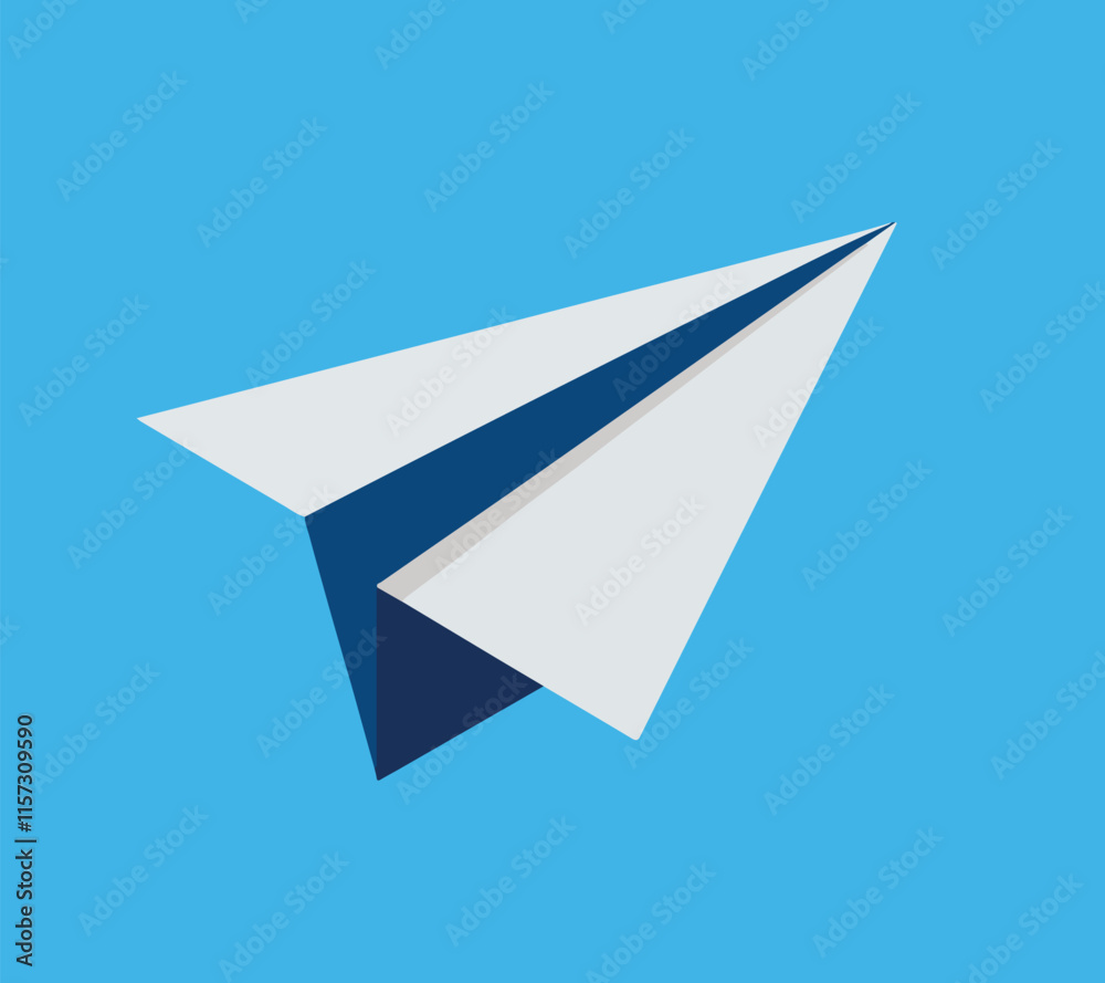 Paper plane with folded paper plane flying in the sky with no clouds in blue sky, Folded paper plane flying in blue sky and no cloud in sunny day. Paper plane with folded paper plane flying in the sky with no clouds in blue sky, Folded paper plane flying in blue sky and no cloud in sunny day.