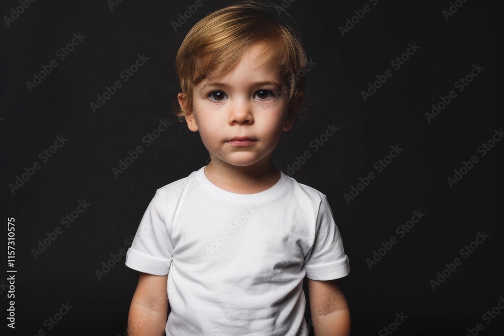 Portrait of a serious young toddler Portrait of a serious young toddler