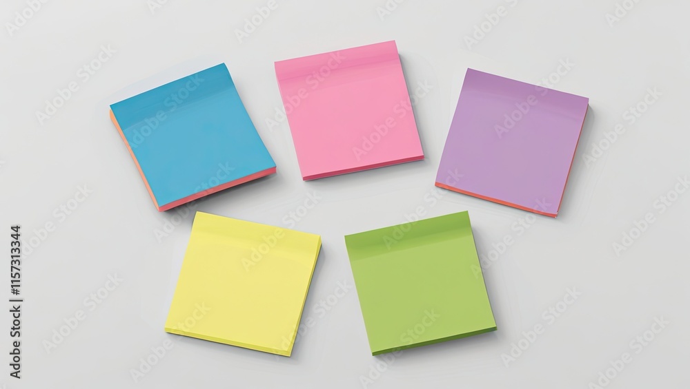 Isolated on a white background are four vibrant vector blank sticky post-it notes. Isolated on a white background are four vibrant vector blank sticky post-it notes.