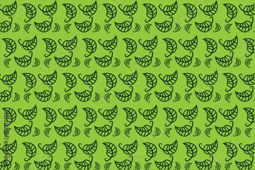 Leaf Pattern simple and minimalist style