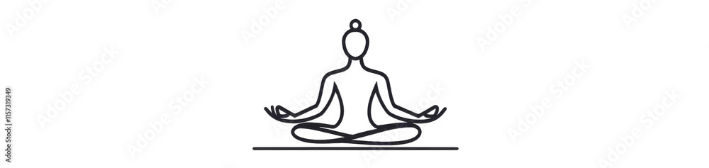 Yoga pose icon. Meditating person symbol. Wellness logo for serenity and mindfulness. PNG transparent background. Yoga pose icon. Meditating person symbol. Wellness logo for serenity and mindfulness. PNG transparent background.