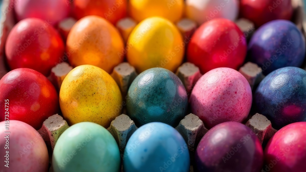 Background of their beautiful colorful Easter eggs. Banner. Postcard Background of their beautiful colorful Easter eggs. Banner. Postcard