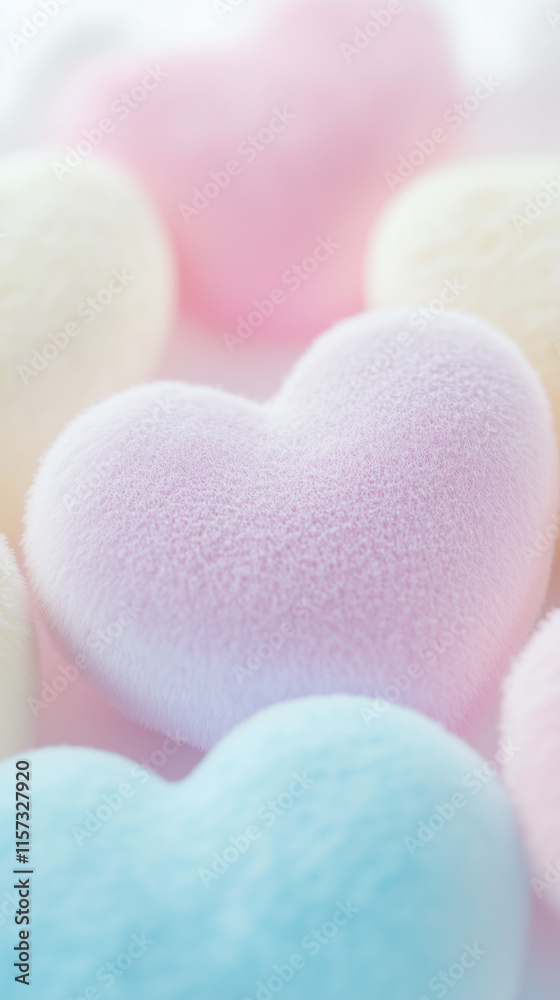 Soft pastel hearts background. Soft pastel hearts background.