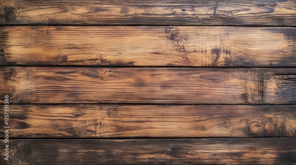 Naklejka premium Wooden planks create a rustic backdrop for various projects
