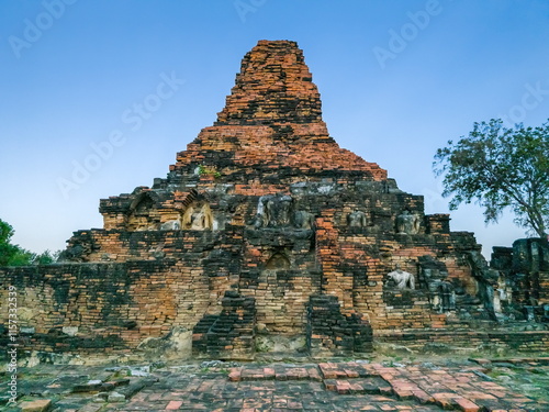 Ruins of Wat Phra Phai Luang temple in Sukhothai, Thailand
