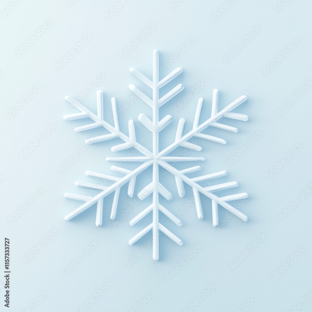 A simple, stylized white snowflake against a light blue background, representing winter and seasonal beauty. A simple, stylized white snowflake against a light blue background, representing winter and seasonal beauty.