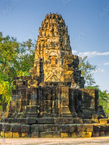 Ruins of Wat Phra Phai Luang temple in Sukhothai, Thailand