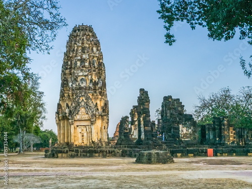 Ruins of Wat Phra Phai Luang temple in Sukhothai, Thailand
