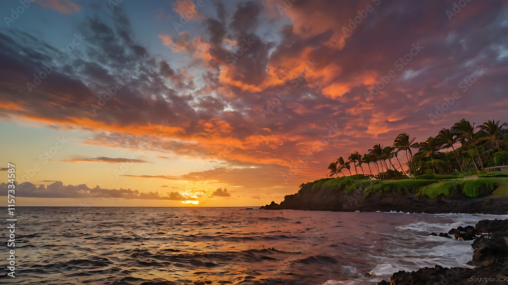 colorful sunset from secret cove, Maui, Hawaii
colorful sunset from secret cove, Maui, Hawaii