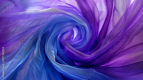 Abstract Swirling Pattern Background in Blue and Purple
