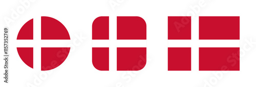 Denmark flag icon set