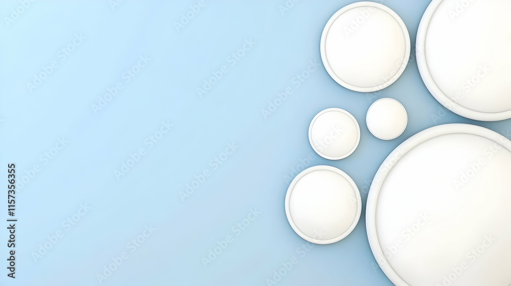 Abstract 3D Background Circles Abstract 3D Background Circles