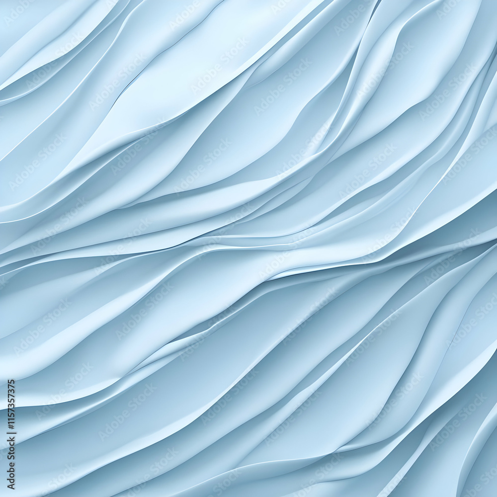 Obraz premium Abstract 3D Blue Wave Background Illustration
