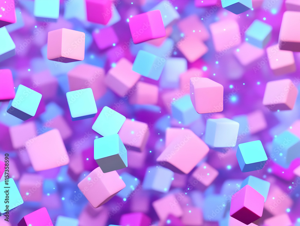 Abstract 3D Background Cubes Abstract 3D Background Cubes