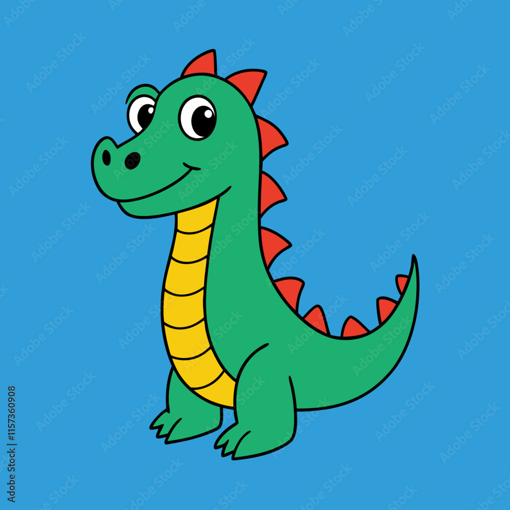 Fototapeta premium green dragon 