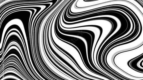 Abstract black and white fluid art swirls effect liquid marble vector illustration. Smooth elegant black satin texture. Luxurious marble background design. Abstract Monochrome Fluid Marble Pattern.