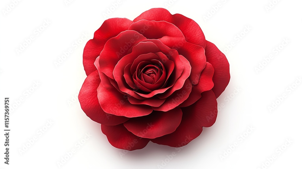 Fototapeta premium Diamond ring kept in red rose