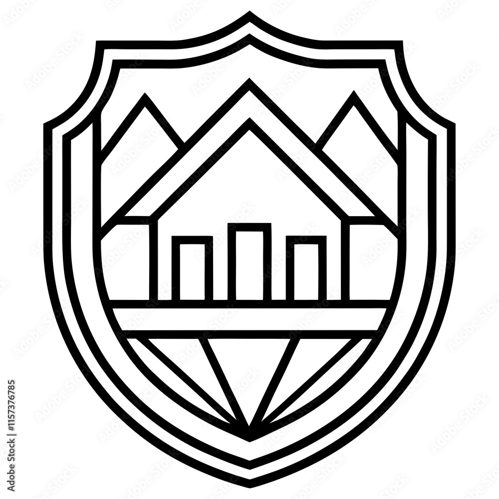 Hedge Fund Line Art Vector Design Hedge Fund Line Art Vector Design