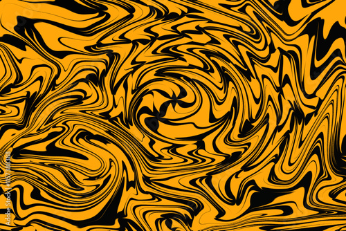 Black gold color fluid texture background