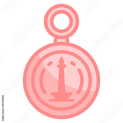 Keychain Souvenir Icon For Design Element