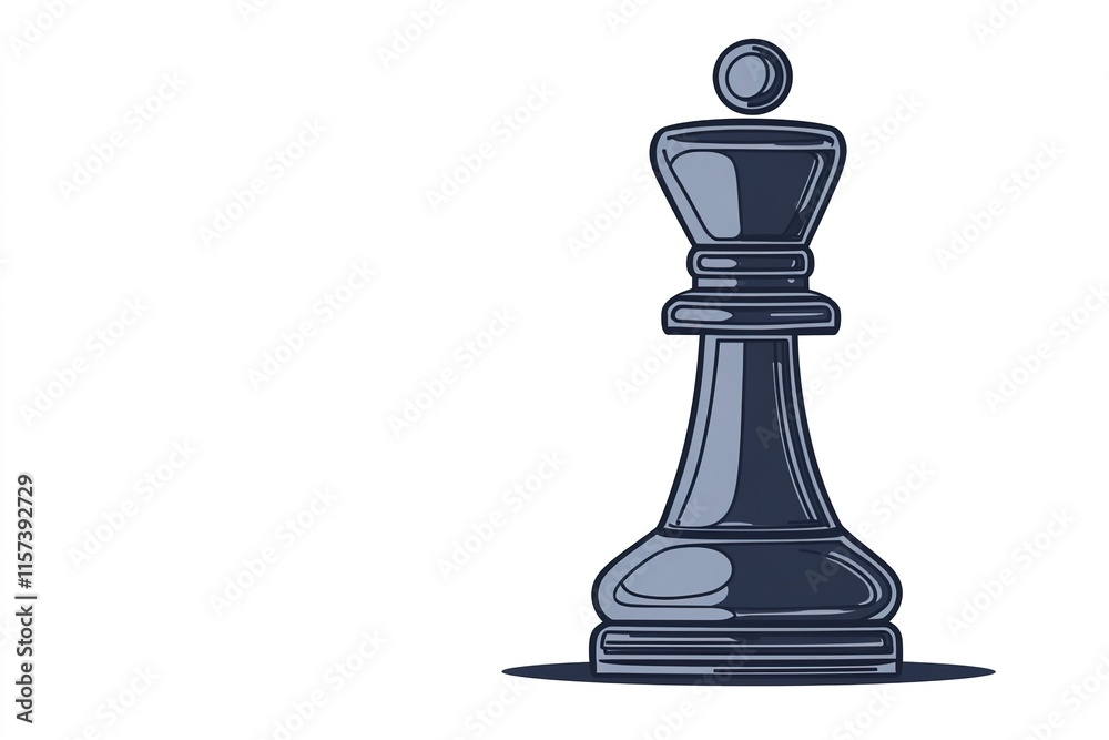 simple line illustration of pawn piece isolated against white background with plenty of space surrounding it for branding simple line illustration of pawn piece isolated against white background with plenty of space surrounding it for branding