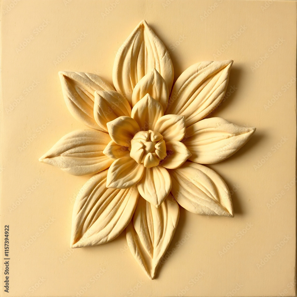 Flax flower drawing