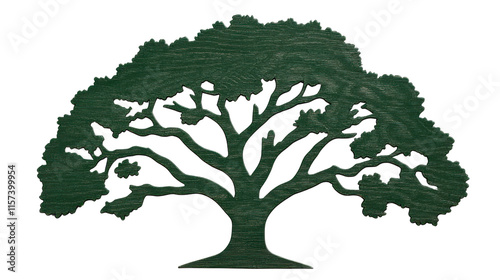 Plastic toy large trees on white or transparent png photo