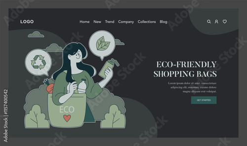 Conscious Consumption. Flat Vector Illustration