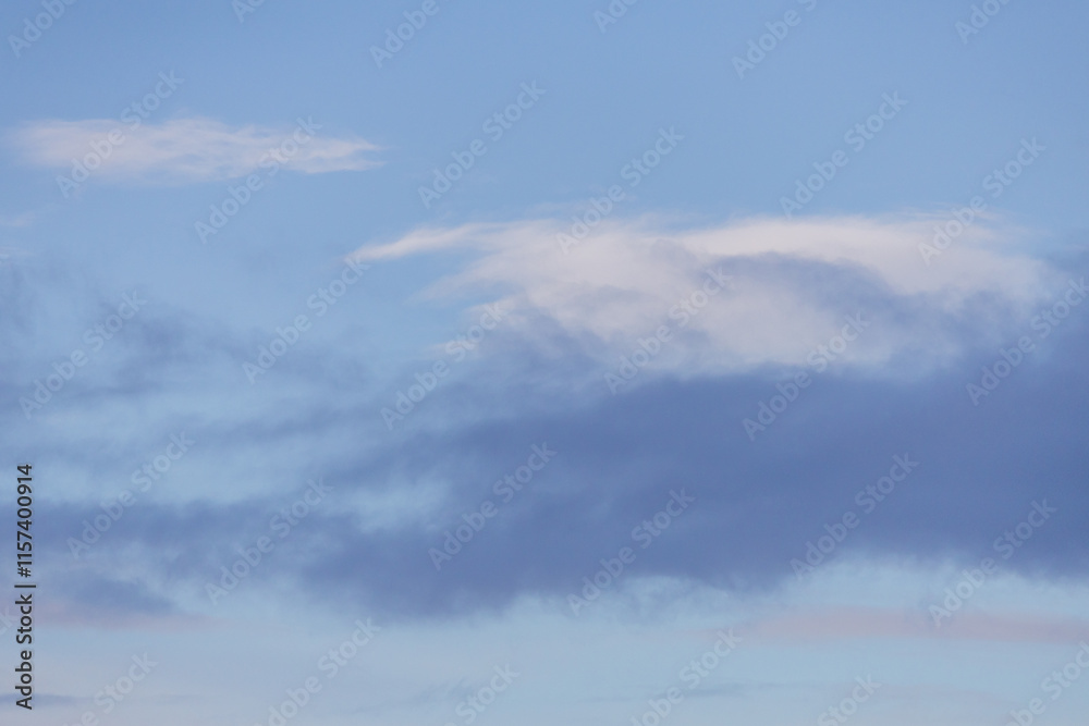 Blue Sky and Clouds Over the Western Horizon in Beautiful British Columbia Blue Sky and Clouds Over the Western Horizon in Beautiful British Columbia