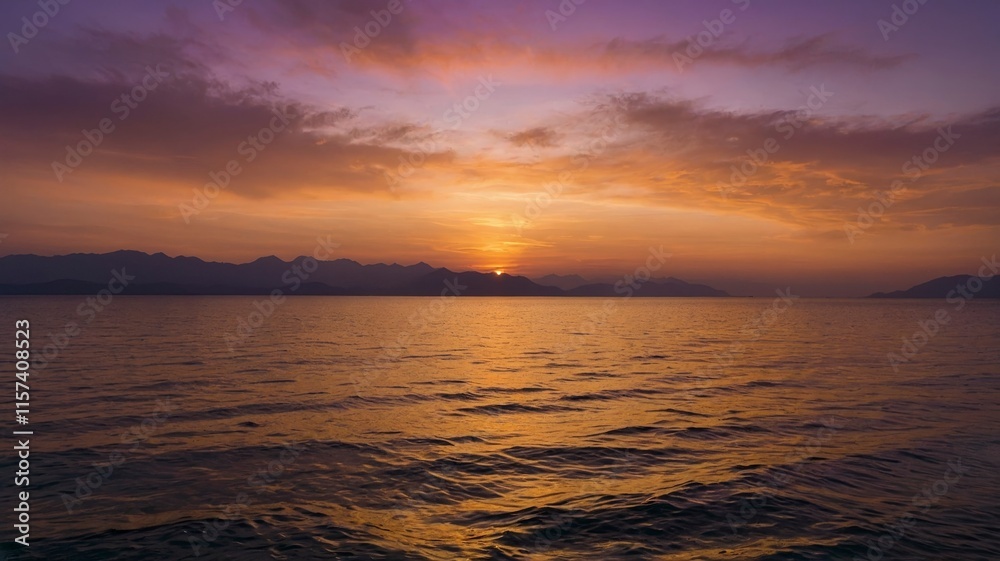 Obraz premium sunset over the sea