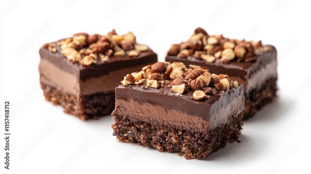 Chocolate Mousse Cake with Hazelnut Topping Chocolate Mousse Cake with Hazelnut Topping