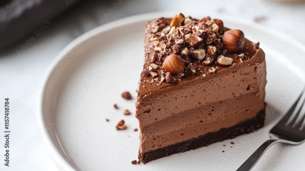 Decadent Chocolate Mousse Cake with Hazelnuts Decadent Chocolate Mousse Cake with Hazelnuts