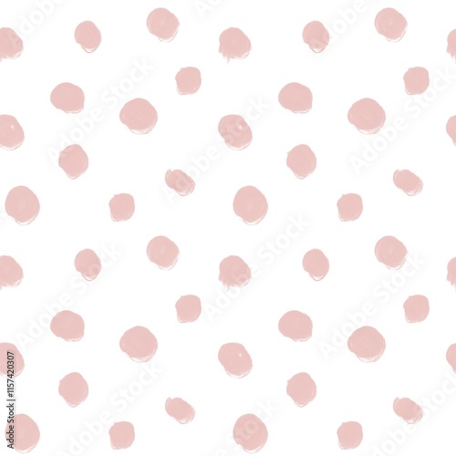 Wallpaper Mural  Simple children's seamless pattern with whimsical dots and blots. Abstract brushes spots. Design for fabric, wrapping paper, packaging, textiles,wallpaper. Torontodigital.ca