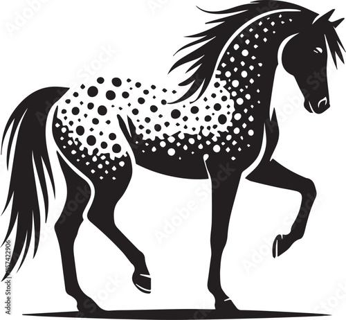 Horse illustration silhouette vector