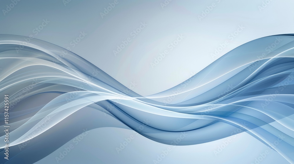 An abstract wave background with soft curves and a clear section at the top for text An abstract wave background with soft curves and a clear section at the top for text