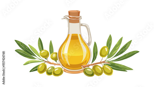 olive oil and olives