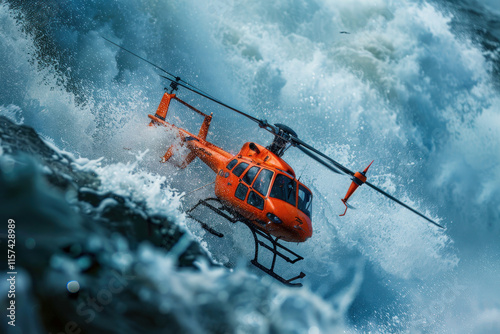 Dynamic and vibrant search and rescue drones moments, sharp and crisp imagery