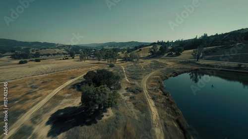 High-speed tracking footage capturing drone photography in motion, cinematic tone