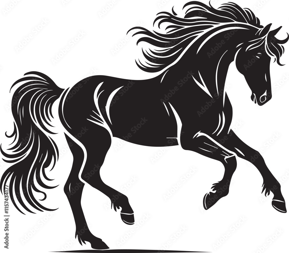Horse vector silhouette Horse vector silhouette