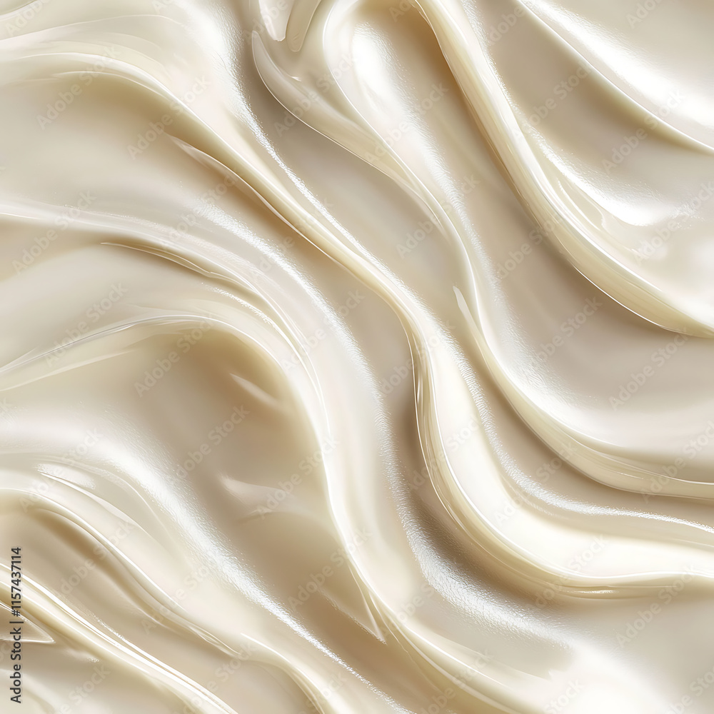 Obraz premium Smooth, creamy texture with flowing waves